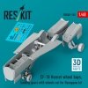RESKIT RSU48-0140 CF-18 Hornet wheel bays, landing gears with wheels set for Hasegawa kit (3D Printed) (1/48)